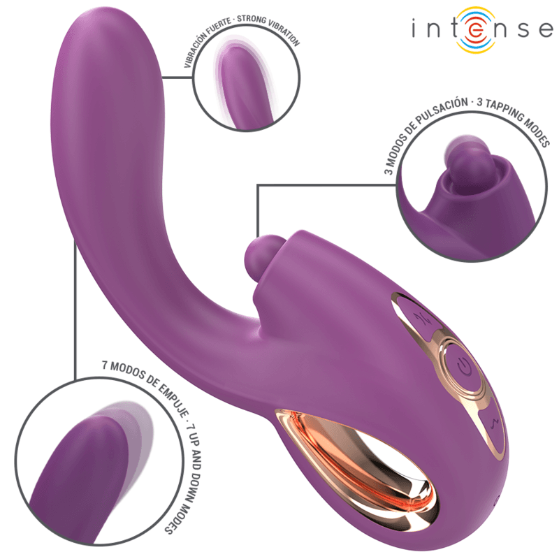 INTENSE - LALI MULTIFUNCTION G-SPOT VIBRATOR TAPPING & THRUST & VIBRATION PURPLE 2