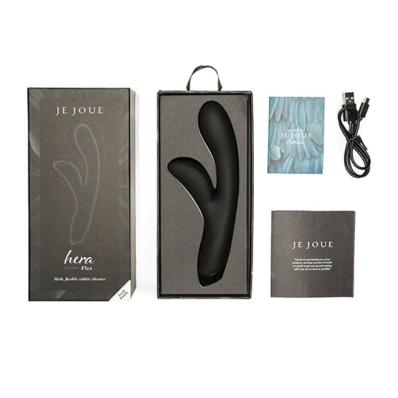 JE JOUE - HERA FLEX KANINCHENVIBRATOR - SCHWARZ 4