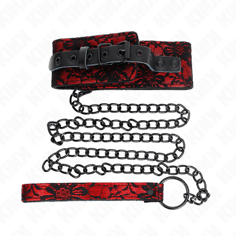 KINK - SPITZENKETTE MIT GÜRTEL MIT ECHTLEDERGÜRTEL 105 CM / 44 X 5,5 CM 2