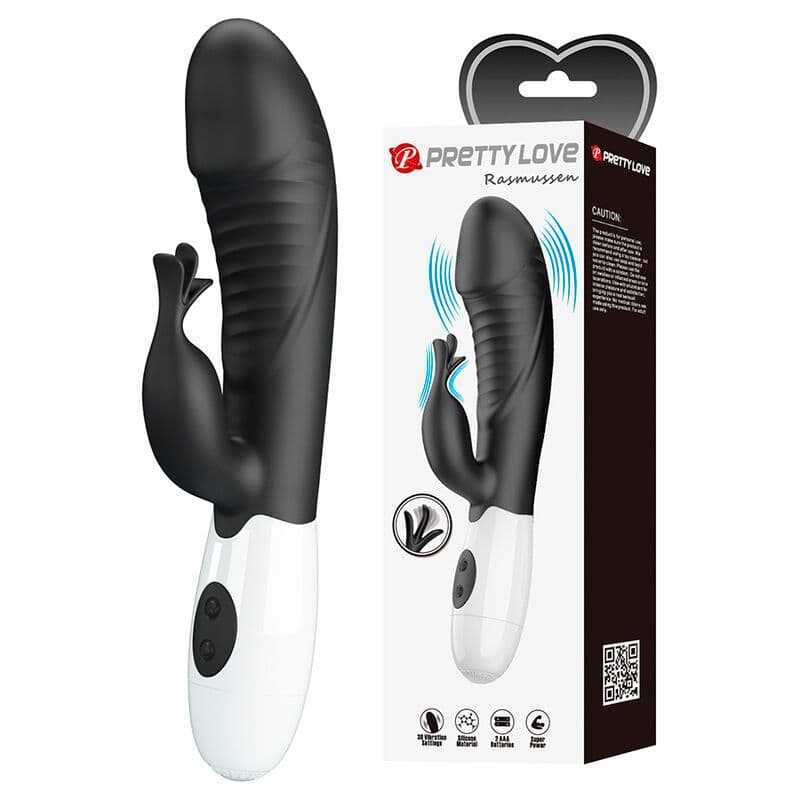 PRETTY LOVE - RASMUSSEN 30 FUNCTION RABBIT VIBRATOR BLACK