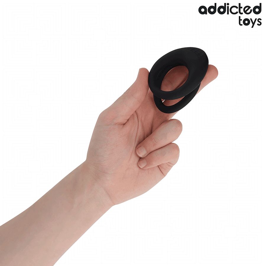 ADDICTED TOYS - DVOSTRUKI TEKSTURIRANI PRSTEN ZA PENIS 2