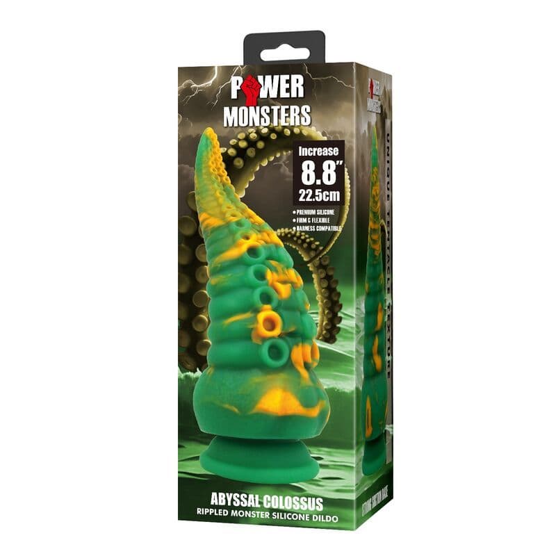 POWER MONSTERS - ABYSSAL COLOSSUS BICOLOR FANTASY SILICONE DILDO 22.5 CM Ø 6 CM 3