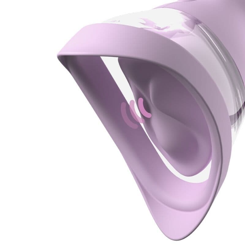 FANTASY FOR HER - Veloura Touch Pleasure Pump, intimna črpalka s sesanjem in vibracijami, vijolična 3