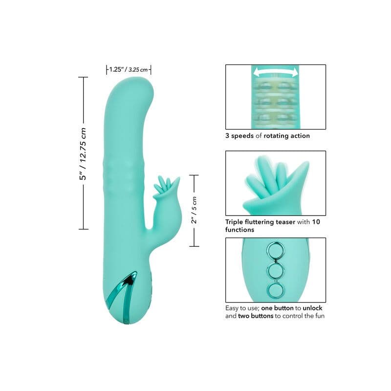 CALEXOTICS - VIBRATOR ZEKO BEL AIR BOMBSHELL - SVIJETLOZELENI 2