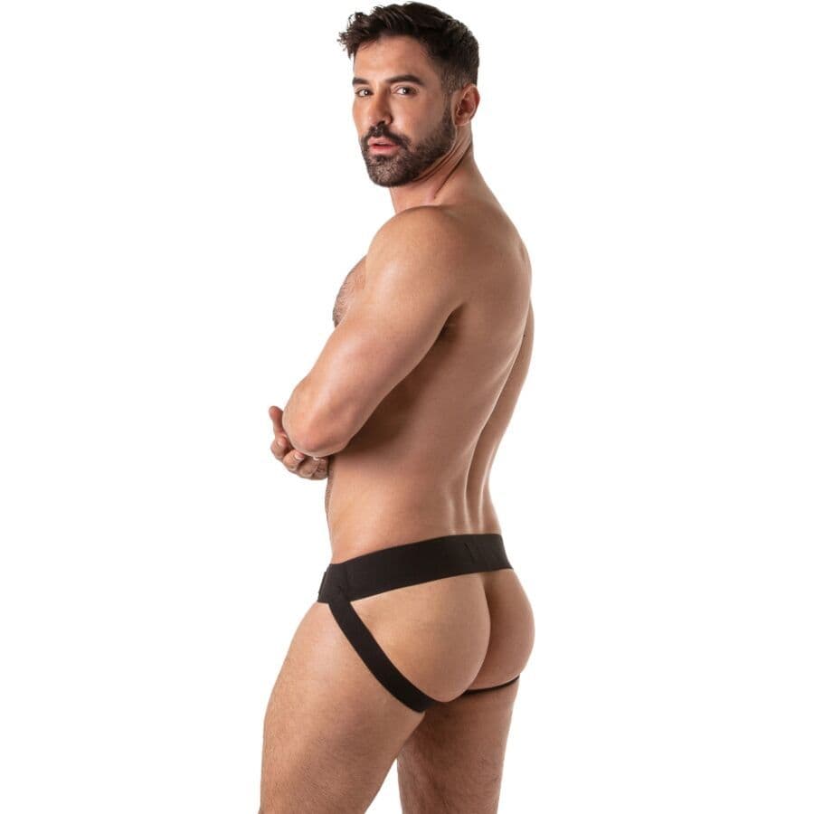 LOCKER GEAR - Jockstrap sa širokim elastičnim trakama, crna, M 2
