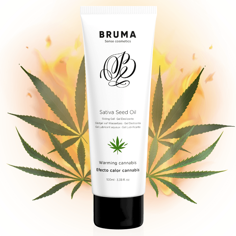 BRUMA - SATIVA SEED OIL SLIDING GEL WARMING CANNABIS FLAVOR 100 ML 3