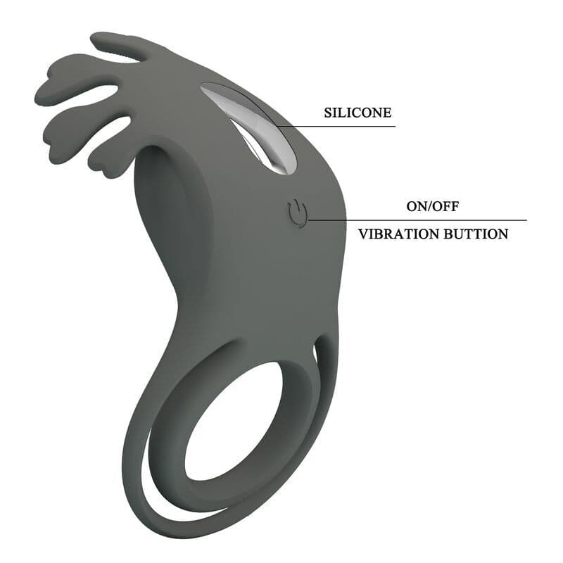 PRETTY LOVE - RECHARGEABLE VIBRATING RING WITH STIMULATOR 2