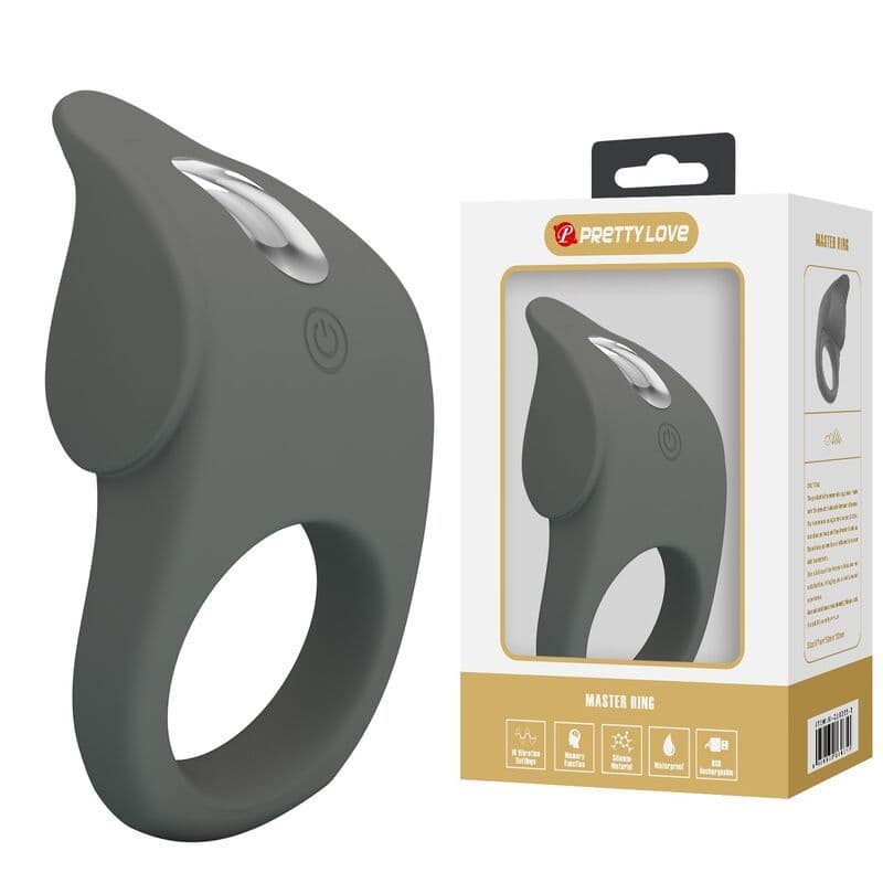 PRETTY LOVE - RECHARGEABLE FLEXIBLE SILICONE VIBRATING RING 3