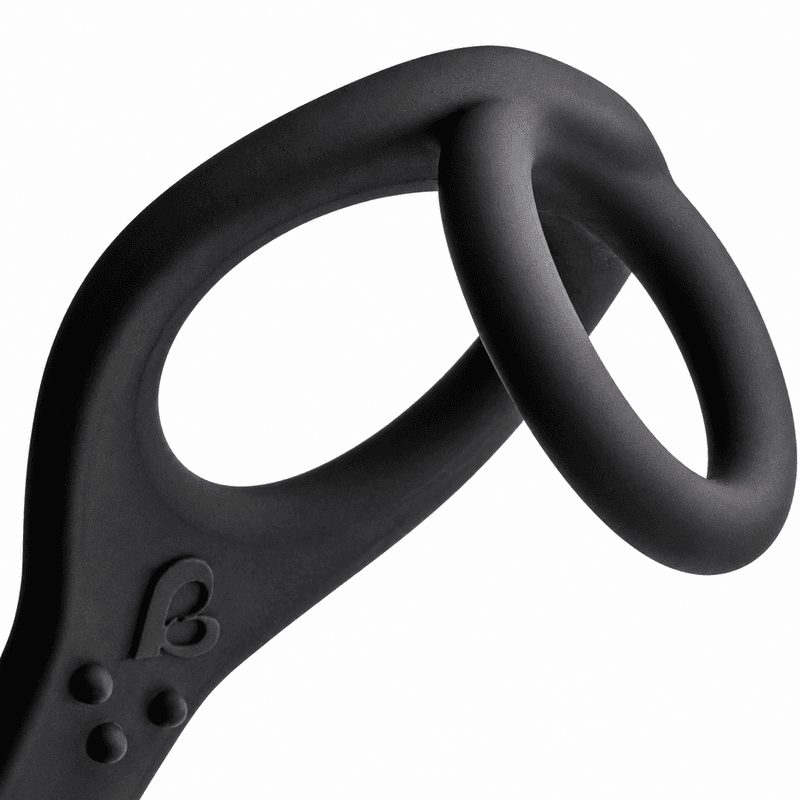 ROCKS-OFF - VIBRATORE PROSTATICO RO-ZEN CON DOPPIO ANELLO E 7 VELOCITÀ, NERO ONICE 4