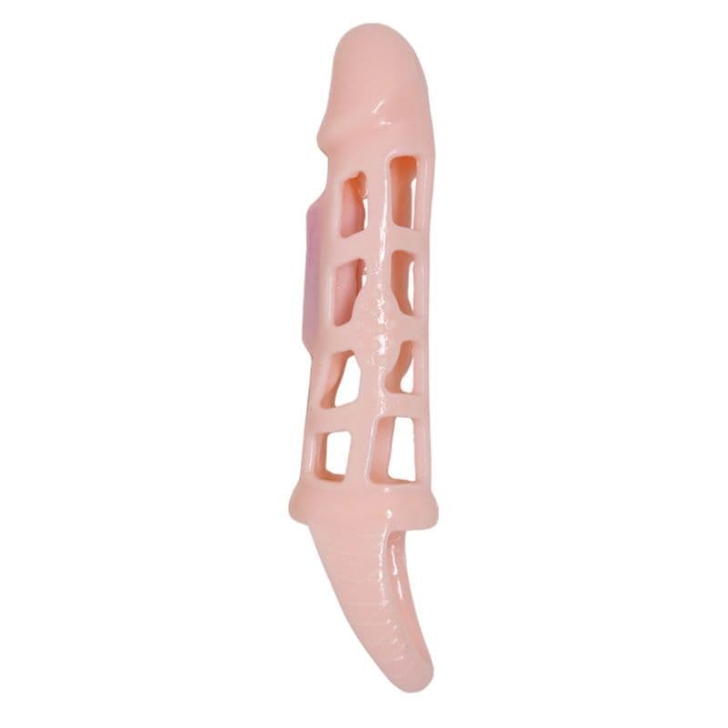PRETTY LOVE - HARRISON PRODUŽNA NAVLAKA ZA PENIS S VIBRACIJOM I REMENOM 13,5 CM 2