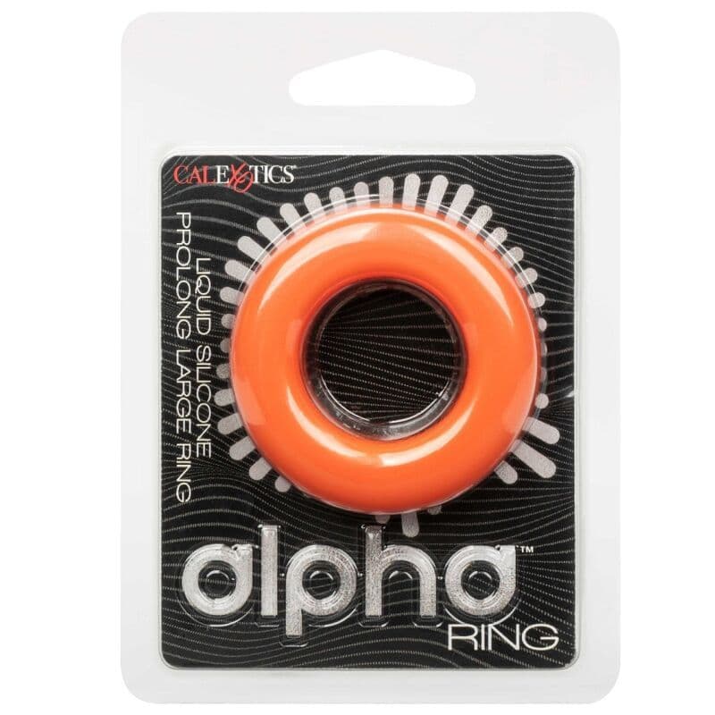 CALEXOTICS - ALPHA PROLONG VELIKI PRSTEN ZA PENIS, NARANČASTI 2