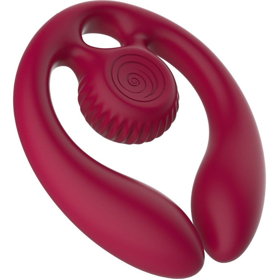 SNAIL VIBE - GIZI DUO COUPLES STIMULATOR REMOTE CONTROL BURGUNDY 2
