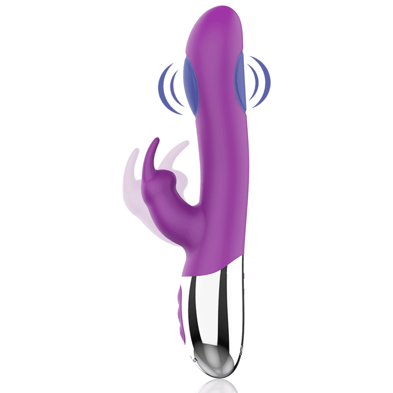 FUN FUNCTION - RABBIT VIBRATOR Z DVOJNIM TRKANJEM COMBI DOUBLE TAPPING 2