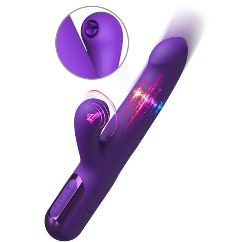 FANTASY FOR HER - RABBIT VIBRATOR S SUNKI SUPER SONIX THRUSTER, VIJOLIČEN, 22 CM 2
