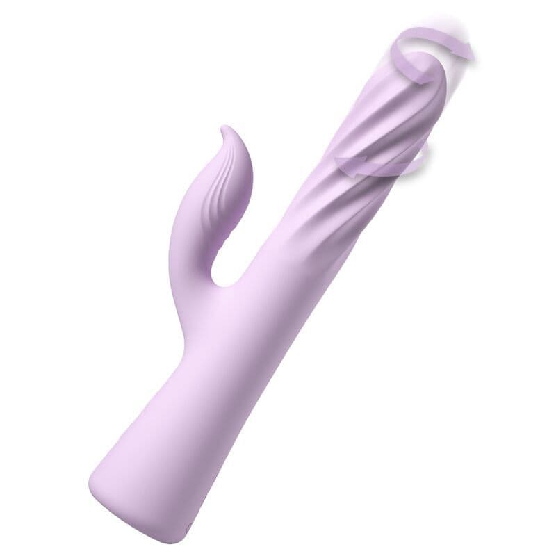 FANTASY FOR HER - Fantasy Twist vibrator TwistMotion s rotacijom i gurkanjem ljubičast