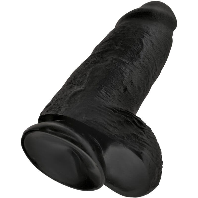 KING COCK - POLLIGER REALISTISCHER PENIS 23 CM SCHWARZ 4