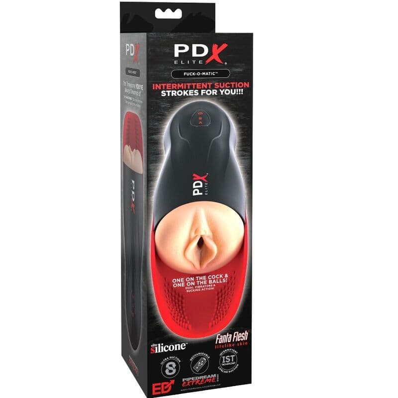 PDX ELITE - STROKER FUCK-O-MATIC VAGINA DOPPELVIBRATION, PENIS & HODEN 3