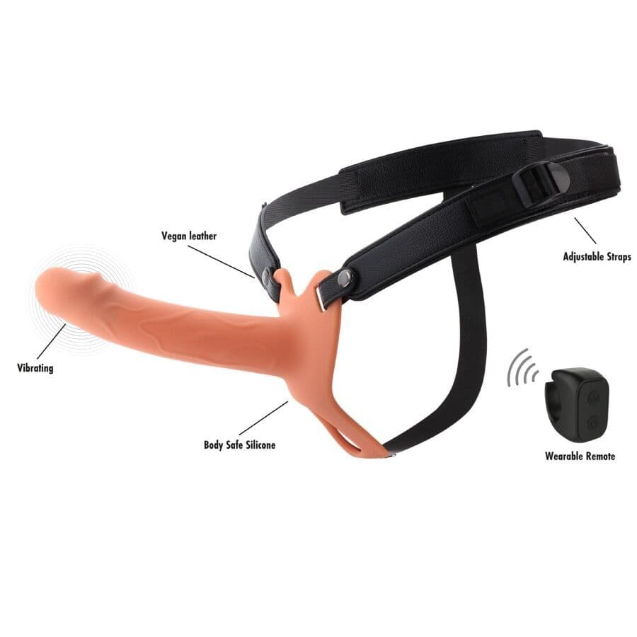 HIDDEN DESIRE - INFERNO VIBRANTE GUAINA PER PENE STRAP-ON 18 CM 3