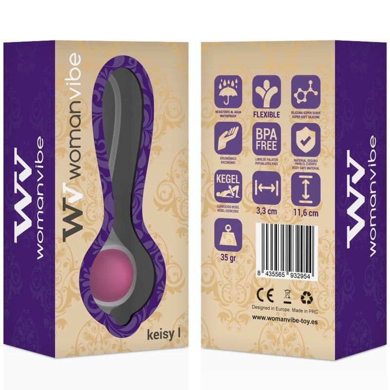 WOMANVIBE - KEISY I GEJŠA KROGLICA IZ SILIKONA ROZA 2