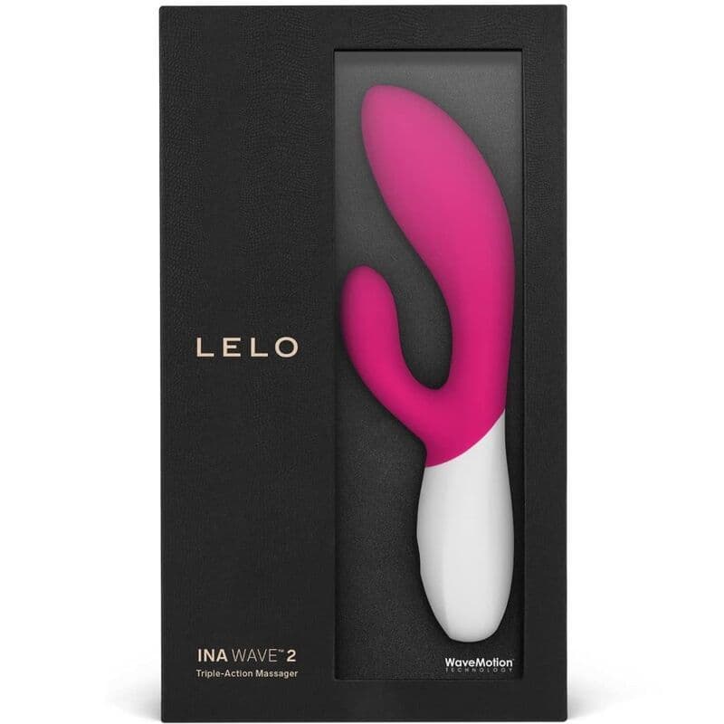 LELO INA WAVE 2 LUKSUZNI VIBRATOR Z ZAJČKOM, FUKSIJA 4