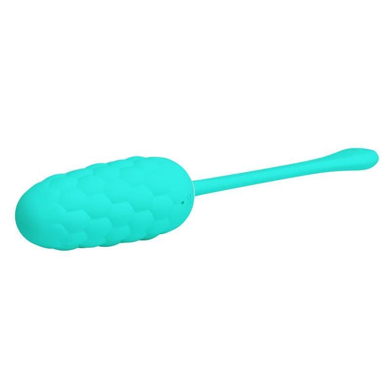PRETTY LOVE - UOVO VIBRANTE CON TEXTURE MARINA RICARICABILE VERDE ACQUA 4