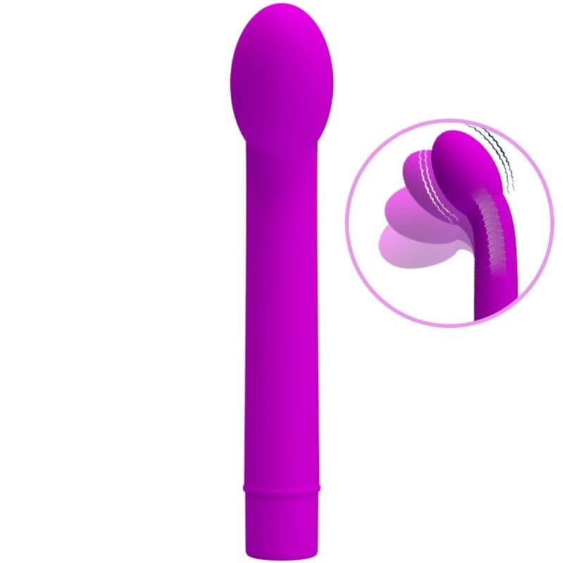 PRETTY LOVE - LOGAN VIBRATOR ZA TOČKO G, 10 VIBRACIJ, VIJOLIČEN 2