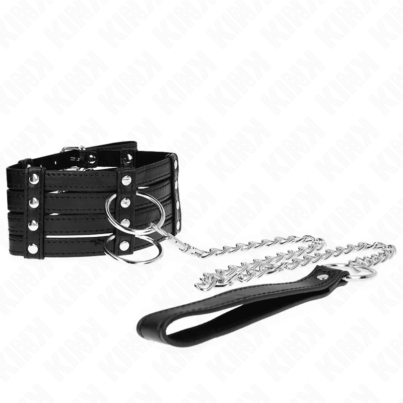 KINK - COLLANA CON CINTURA 65 CM STILE SUB REGOLABILE 35-51 CM X 7 CM 2