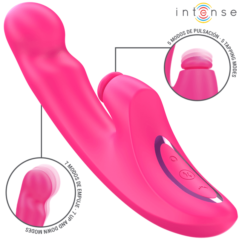 INTENSE - EMI VIBRATOR 13,5 CM VEČNAMENSKI 3 V 1 Z 10 VIBRACIJAMI ROZA 2