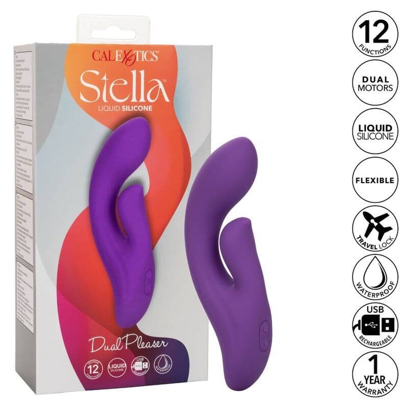 CALEXOTICS - STELLA DUAL PLEASER VIBRATOR VIJOLIČEN 2