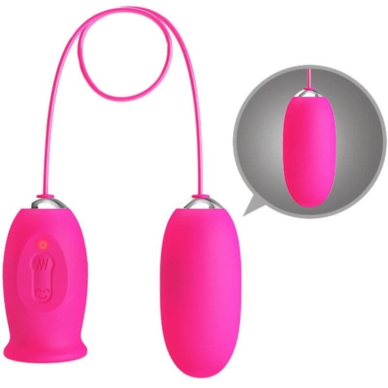 PRETTY LOVE - DAISY VIBRACIJSKO JAJE S JEZIČKOM ZA STIMULACIJU KLITORISA, ROZA 4