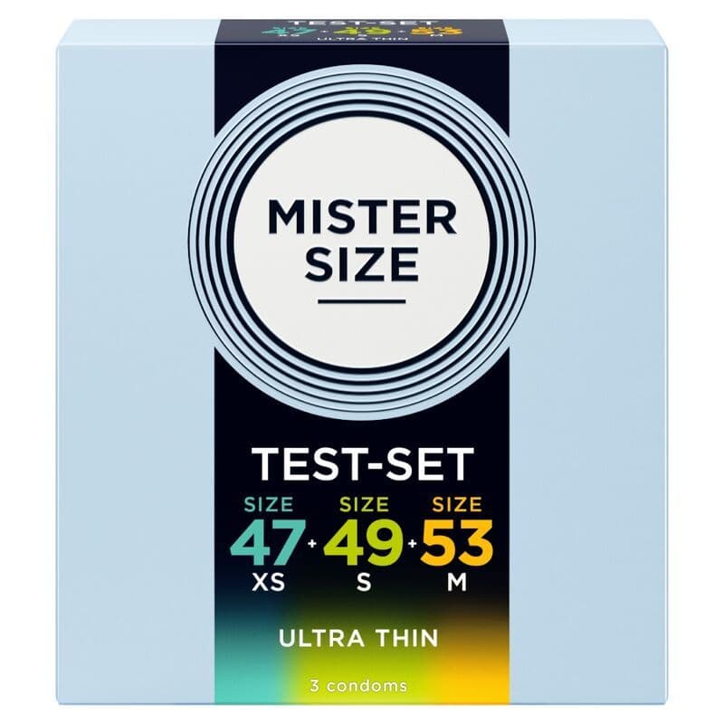 MISTER SIZE - Pakovanje uzorka kondoma veličina 47-49-53 mm (3 jedinice)