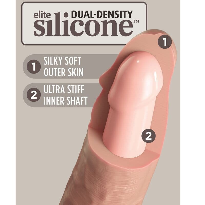 KING COCK - ELITE DILDO REALISTICO IN SILICONE 15.2 CM 4