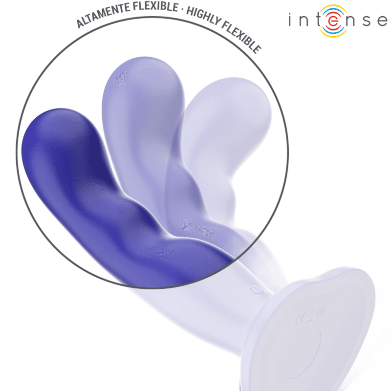 INTENSE - SHORTY VIBRATOR WITH SUCTION CUP BLUE REMOTE CONTROL 4