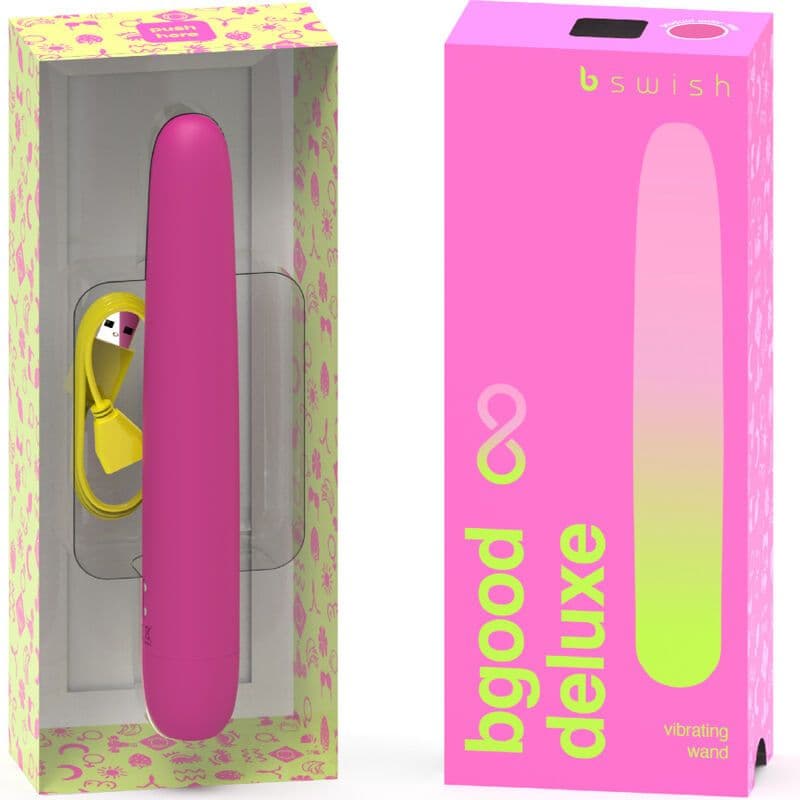 B SWISH - BGOOD INFINITE DELUXE RECHARGEABLE VIBRATOR PINK SILICONE 2