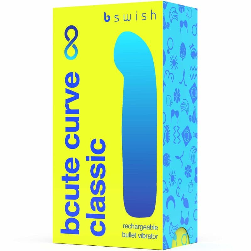 B SWISH - BCUTE CURVE INFINITE CLASSIC RECHARGEABLE SILICONE VIBRATOR YELLOW 4