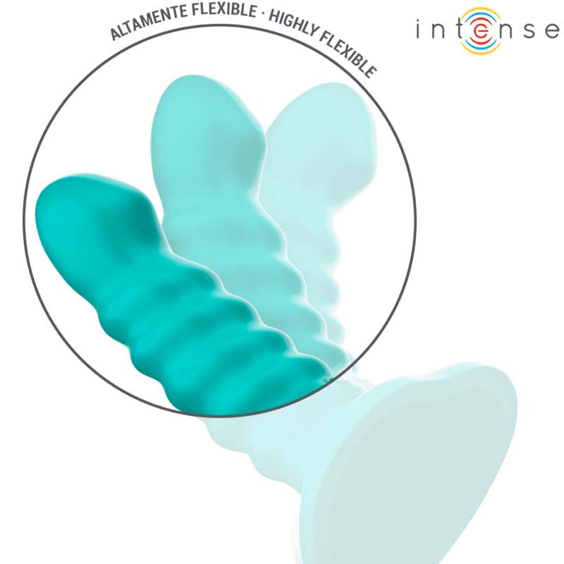 INTENSE - Buffy vibrator veličina S spiralni dizajn 10 vibracija plavi daljinski upravljač 4