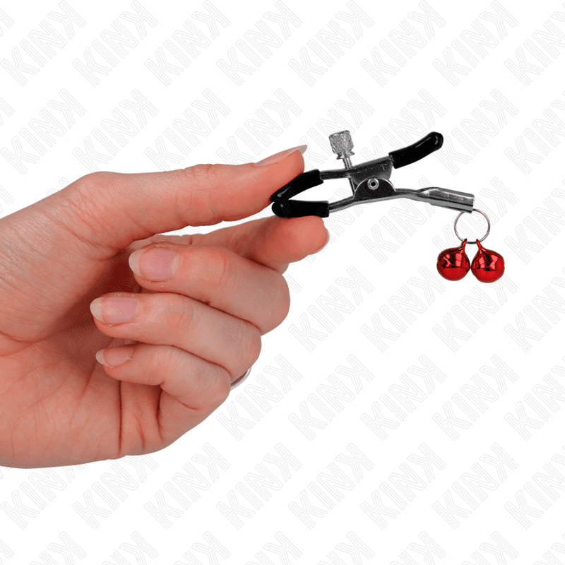 KINK - MORSETTO PER CAPEZZOLI DOPPIA CAMPANA ROSSO 6 CM 3