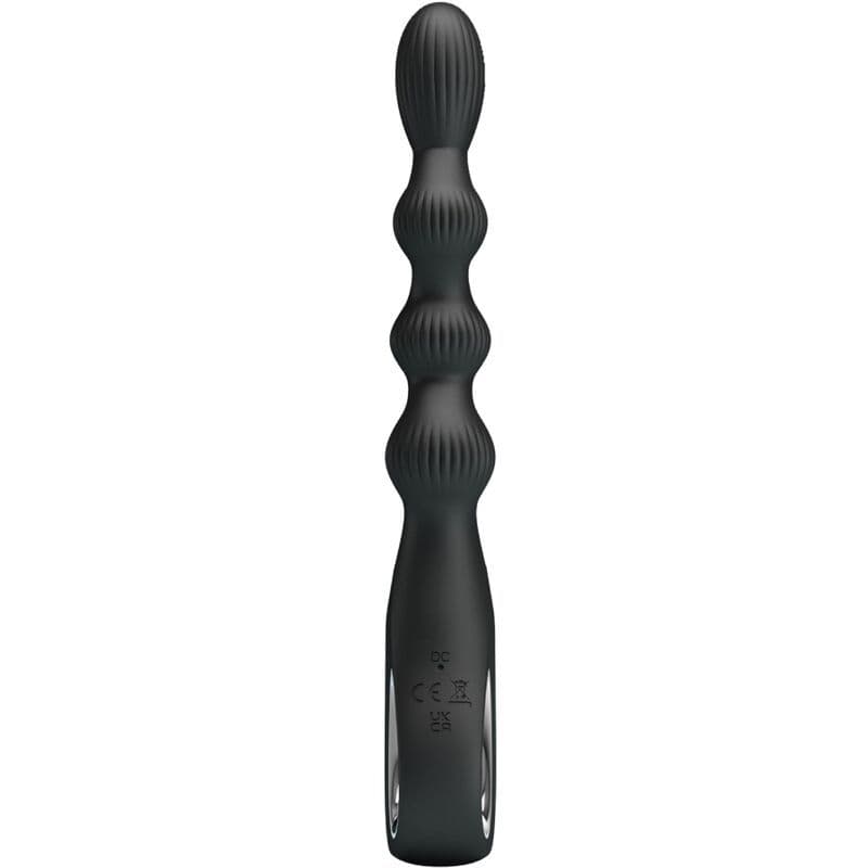 PRETTY LOVE - FEDERER ANALNI VIBRATOR, 12 VIBRACIJA, CRNI 2