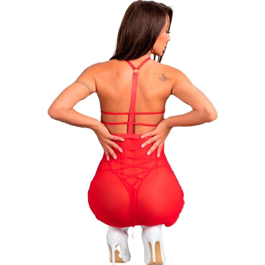 LIVCO CORSETTI FASHION - BOŽIČNA SPALNA SRAJČKA + TANGICE SANTAS CANDY LC 90722 3