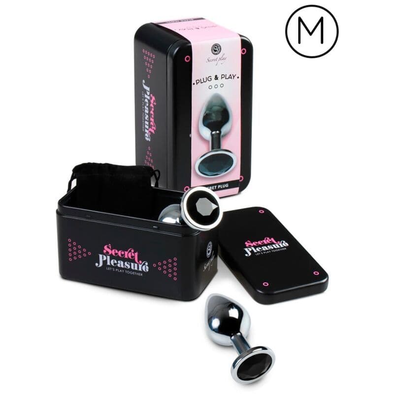 SECRETPLAY -ANALPLUG SCHWARZ M 2