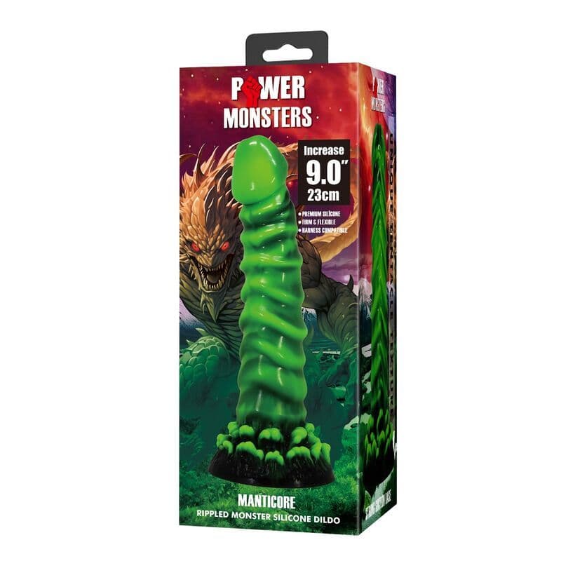 POWER MONSTERS - Manticore fantazijski silikon dildo, 23 cm Ø 5 cm 3