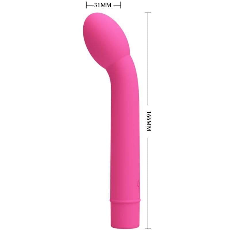 PRETTY LOVE - LOGAN VIBRATOR ZA G-TOČKU, 10 VIBRACIJA, ROZA 4