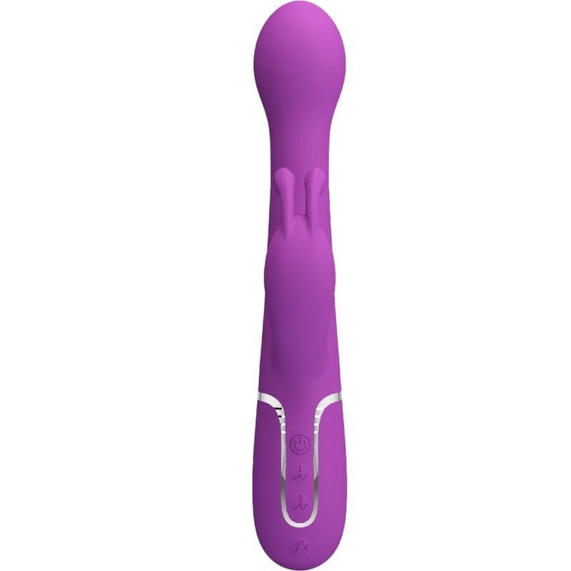 PRETTY LOVE - DEJON 3 IN 1 MULTIFUNCTION RABBIT VIBRATOR PURPLE 2