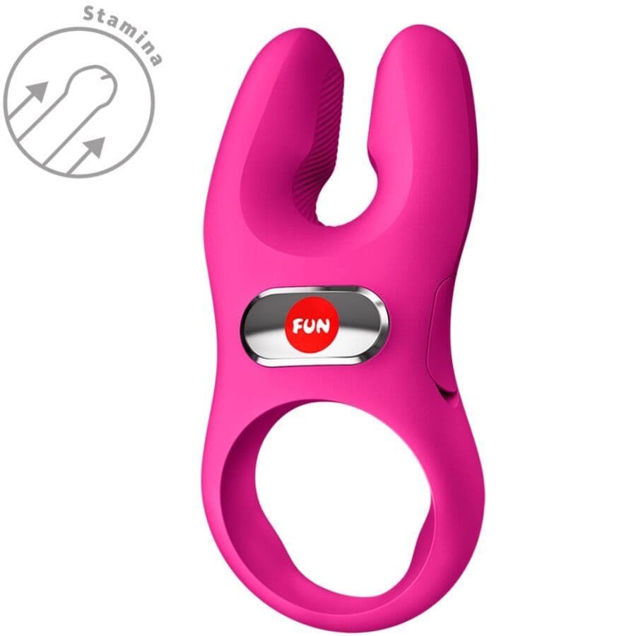 FUN FACTORY NOS PRO VIBRIRAJOČ OBROČEK ZA PENIS MAGENTA 4
