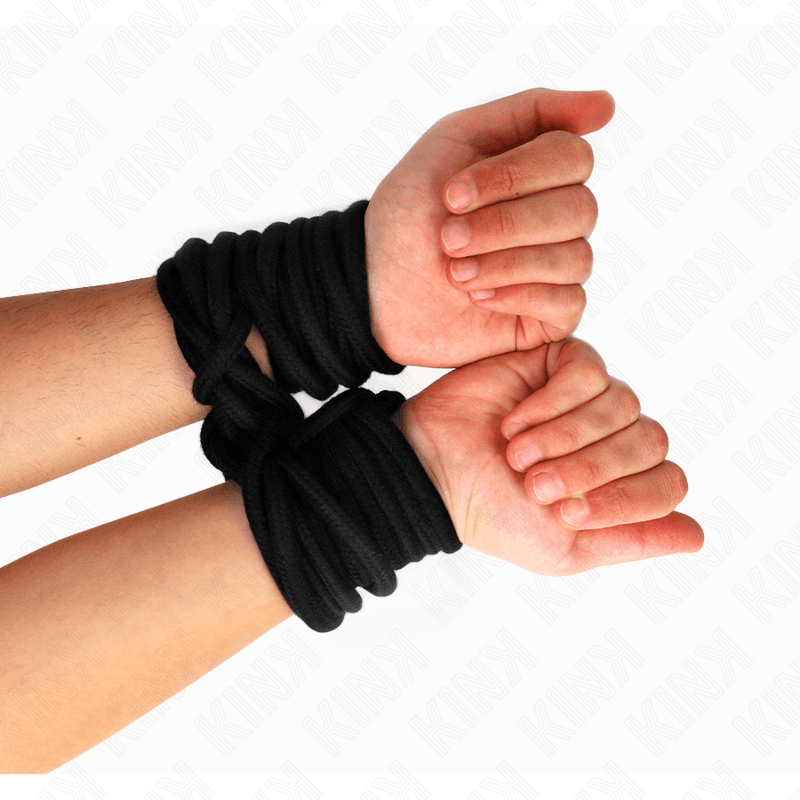 KINK - CORDA IN COTONE 20 METRI NERA 3