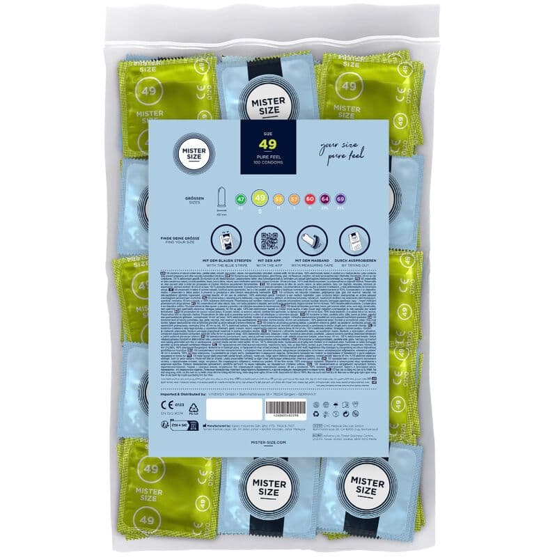 MISTER SIZE - CONDOM SIZE S 49 MM (100 UNITS) 2