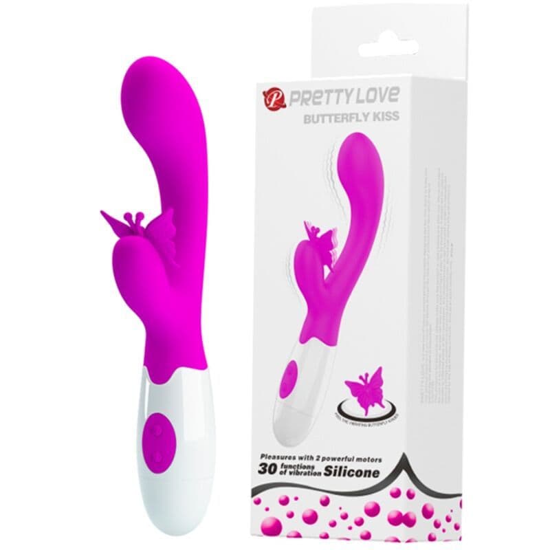PRETTY LOVE - BUTTERFLY KISS 30 FUNCTION RABBIT VIBRATOR PURPLE 2