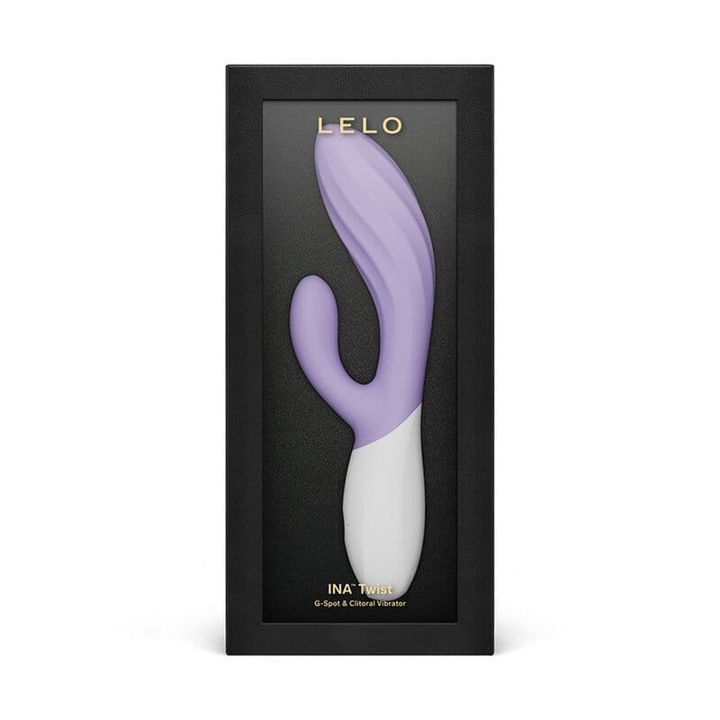 LELO - Ina Twist rabbit vibrator za G-točko in klitoris, sivka 4