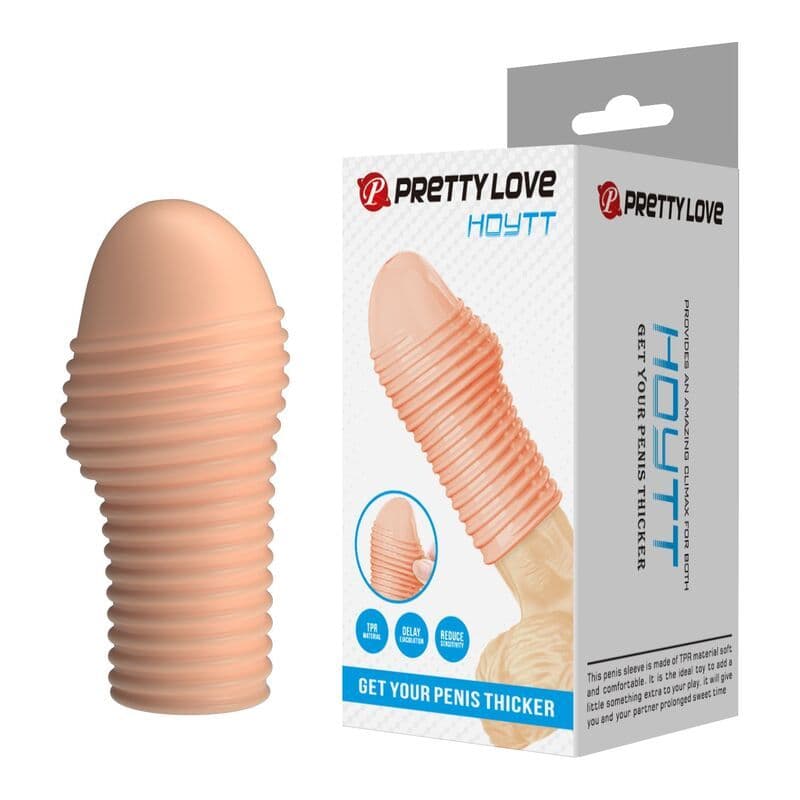 PRETTY LOVE - Hottt navlaka za penis za deblji penis, prirodna boja