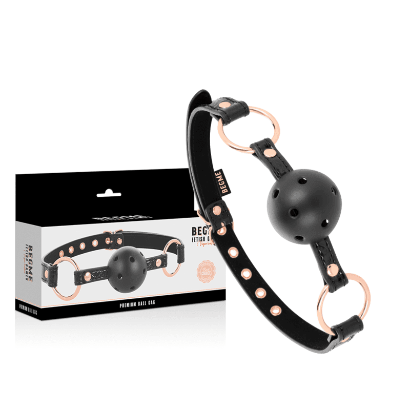 BEGME - BLACK EDITION BALLKNEBEL VEGANES LEDER 2